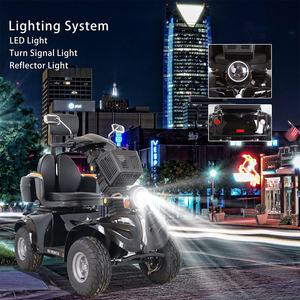 Scooter électrique double siège KSM-910B Premium, véhicule de mobilité robuste à 4 roues pour personnes âgées et handicapées avec batterie longue portée - Product Image 3