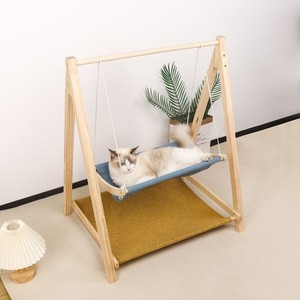 Cama para Gatos, Hamaca de Madera Maciza de Doble Capa, Nido para Gatos, Columpio, Muebles para Mascotas - Product Image 3