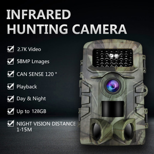 Caméra de surveillance extérieure infrarouge Wildkamera 58MP avec capteur CMOS, vision nocturne <span class=keywords><strong>thermique</strong></span> 2.7K, étanche, pour la <span class=keywords><strong>chasse</strong></span> aux cerfs - Product Image 5