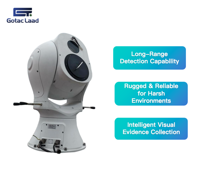 70MHz-6GHz 3000m Recognition 5000m Tracking UAV Camera Low Altitude Remote Control Waterproof Anti-Drone Security Protection