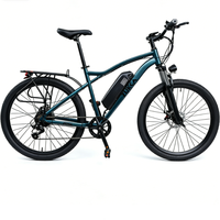 Vélo électrique de montagne 36V 350W, moyeu arrière, 7 vitesses, freins à disque doubles sans balais, batterie lithium haute vitesse dissimulée, autonomie 60 km