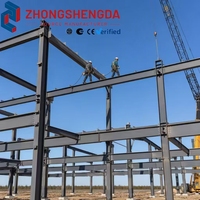 Composants de structure en acier préfabriqués Poutres en H Colonnes Cadre en acier Q355B fabriqué sur mesure pour atelier