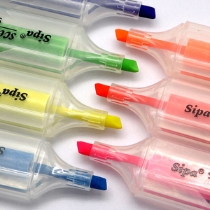 <span class=keywords><strong>Sipa</strong></span> SH808S Stylo surligneur étanche à séchage rapide multicolore Encre à base d'eau avec fibre Oblique Nib Scent Emballage en vrac - Product Image 4