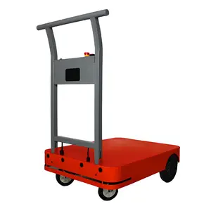 180 Kg Load Factory Electric Trolley Carts Follow Me Storage Cart Wagon