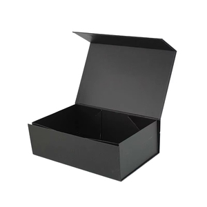 Sang Trọng Từ Gấp Lưu Trữ Hộp Quà Tặng Tùy Chỉnh Cán Bóng Tái Chế Ban Grey Bao Bì Hộp Cho Giày - Product Image 1