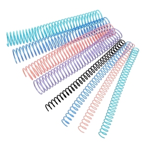 A4 קיבולת גדולה 30-חור ספירלה חוטי סליל ספר חוט יחיד מחברת נייר קלסר נייר טוחנת פלסטיק - Product Image 1