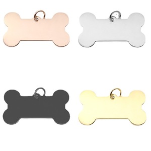 <b>Customized</b> Engraving Blank Metal Nameplate Pendant <b>Custom</b> Logo Stainless Steel <b>Dog</b> Pet <b>Tag</b> Blank Medal Name ID <b>Tag</b> - Product Image 3