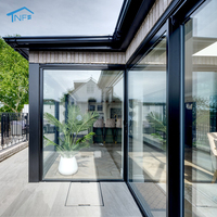 Ventana Panorámica Personalizada de Aluminio con Doble Acristalamiento, Insonorizada, en Forma de Arco, Circular o Triangular, Estándar Estadounidense, para Villa