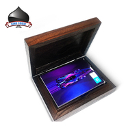 Boîte double en PVC plastique étanche, fabrication OEM, design personnalisé, pour cartes à jouer, logo personnalisé, certifiée EN71