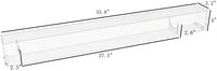 Présentoir de batte de baseball en acrylique transparent 31.5x4x4 "étui pour batte de baseball sport support mural pour batte de table