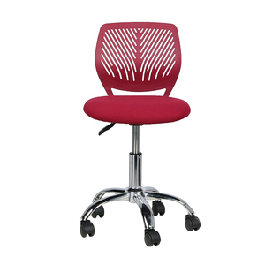 Simple Modern Red plastic kids and student study Bureau no armrest chair - Product Image 2