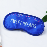 Nouveau Design Double Face Satin Sweet Dreams Blanc Ombrage Lumière Bande Élastique Respirant Logo Personnalisé Voyage Sommeil Masque Pour Les Yeux