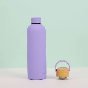 American Style Rubber Painting Custom Logo Vacuum <b>Thermos</b> <b>Bottle</b> Small Mouth Sports Water <b>Bottle</b> With Strap - Product Image 4