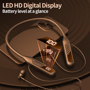 GM1 Neckband <b>Wireless</b> Earphones 80-hour Battery Life LED Display for V5.4 ENC Noise Canceling JL IPX5 Waterproof Sports - Product Image 5