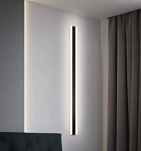 IP65 AC 85-265V モダン屋外用リニアストリップウォールランプ 3500K ウォームホワイト ガーデンウォールライト ロングハロゲンウォールライト - Product Image 5