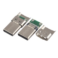 Conector Macho USB Tipo-C de Cobre, 3.0A Máx., 24 Pines