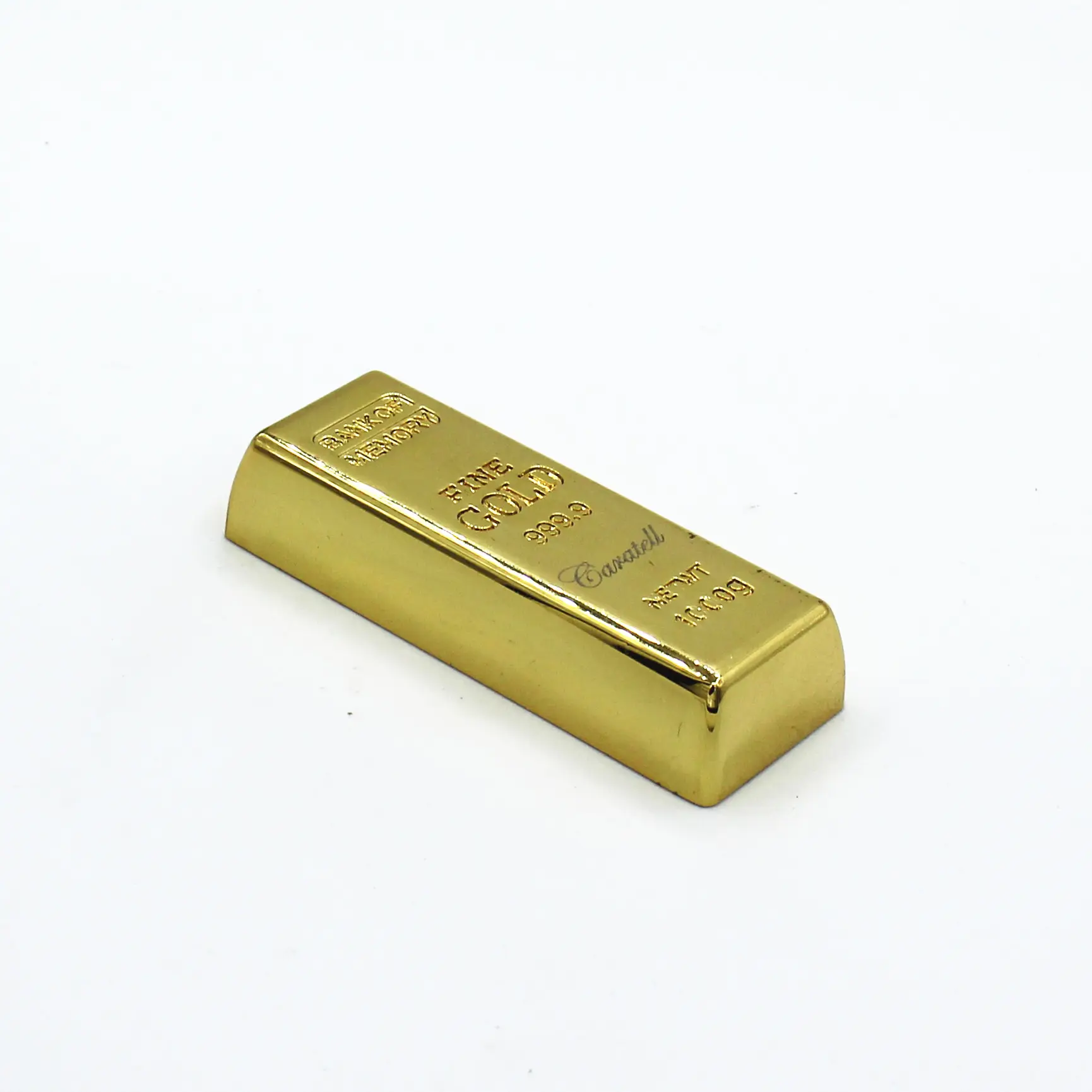 Hot selling custom logo cheapest Gold bar shape usb flash drive, 4gb 8gb Factory wholesale,metal memory stick aluminum usb pen d