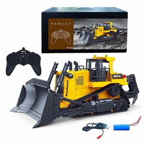 Bulldozer RC HUINA 1554 1:16, véhicule <span class=keywords><strong>de</strong></span> construction 11 canaux, camion en métal, machine télécommandée, voiture en alliage, jouet cadeau - Product Image 6