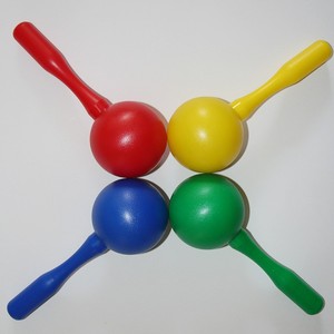Maracas de Plástico al por Mayor, Sonajero de Mano, Instrumento Musical de Percusión Orff, Juguete Educativo para el Entrenamiento Auditivo de Niños - Product Image 2