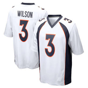 Broncos เสื้อเจอร์ซีย์ทีมอเมริกันฟุตบอลรักบี้เสื้อพิมพ์ลาย XL ระบายอากาศปักโลโก้เสื้อมีหมายเลขเสื้อสไตล์ - Product Image 1
