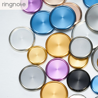 Disques métalliques RINGNOTE 28MM en aluminium de 1,1 pouce, lot de 100, pour carnets à disques et agendas à feuilles mobiles