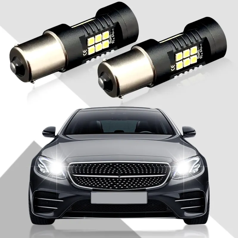 Bombilla Led superbrillante para intermitente de coche, lámpara T20 Canbus 7443 W21/5W, sin errores 7440 W21W 1156 Bau15S T20