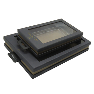 แผ่นฟิล์มสัมผัสแบบนุ่มสำหรับโทรศัพท์กล่องกระดาษบรรจุภัณฑ์กำหนดเองด้วยหน้าต่างพีวีซีใสและถาดพลาสติก - Product Image 1