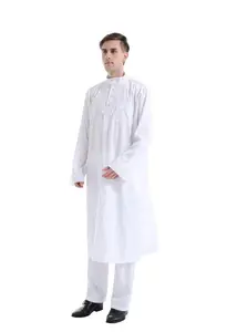 Muslim Islamic Clothing For Men Arabia Islamic Abaya Men's Kaftan Jubba Islam Apparel Men Thobe Set