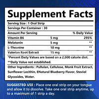 Bandes orales multivitaminées OEM ODM pour favoriser une qualité de sommeil saine, films oraux végétaliens à dissolution rapide pour le sommeil