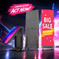 Affichage LED portable et pliable pour intérieur, écran d'affichage numérique, panneau d'affichage numérique, affiche LED ultra-mince HD P2.5 P1.86