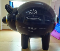 Ballon publicitaire gonflable personnalisé en PVC en forme de cochon, imprimé avec logo créatif, pour extérieur, avec pompe à air électrique étanche