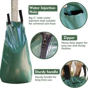 Sacca per Irrigazione Alberi in PVC Rinforzato da 20 Galloni, Autoirrigante, Mobile, Resistente alla Siccità, Sacca per Irrigazione a Goccia Impermeabile con Tubo dell'Acqua - Product Image 3