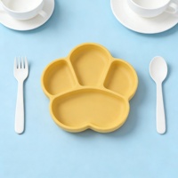 Assiettes en silicone de qualité alimentaire pour bébés et tout-petits, design divisé, sans BPA, écologiques, réutilisables, assiette à dîner pour tout-petits, best-seller