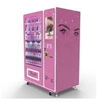 Distributeur automatique de maquillage de cils rouges en filet Machine à cadeaux aléatoire Lucky Blind Box
