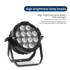 12x18W IP65 Waterproof <b>Battery</b> 6in1 RGBWAUV <b>LED</b> Rechargeable and Wireless DMX512 Par Light for Outdoor Activity - Product Image 6