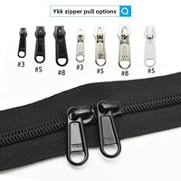 Fermeture éclair double tête en nylon n°3, n°5, n°8, sans verrouillage, bidirectionnelle, pour sacs à dos, bagages et accessoires – En stock