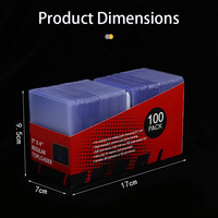 Porte-cartes PVC personnalisé 35PT, Top Loaders, pochettes pour cartes en plastique 3x4, ultra Pro Toploader pour cartes de sport, cartes à collectionner