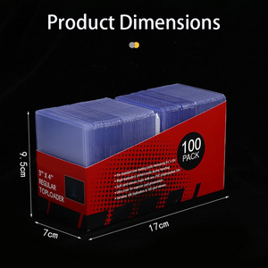 Porta Carte PVC Personalizzato 35PT, Custodie Top Loader 3x4, Protezioni in Plastica Ultra Pro per Carte Sportive e da Collezione - Product Image 5