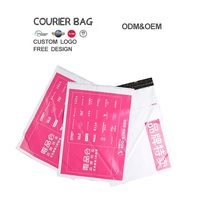 Maßgefertigte Wasserdichte Kurier-Plastiktüten Biologisch Abbaubare Selbstklebende Versandtaschen für Individuelle Polymailer-Beutel