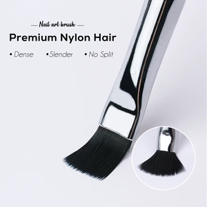 <span class=keywords><strong>Vente</strong></span> chaude Brosse à ongles multifonctionnelle professionnelle pour la beauté des ongles, fournisseur <span class=keywords><strong>de</strong></span> produits pour les ongles, manche en acrylique bleu, poils en nylon, 5 pièces - Product Image 4