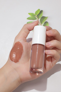 Brillo labial personalizable MLM con alto brillo y tinte, aplicador grande, efecto espejo, tubo transparente, tapa blanca, brillo labial hidratante - Product Image 2