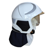 JJXF Nuevo Casco de Bombero Económico para Seguridad contra Incendios, Casco Gallet F1 con Linterna en Oferta
