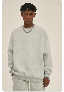 Marca de moda 350 GSM Sudadera de cuello suelto grueso otoño a prueba de viento ecológico poliéster/algodón cómodo estilo Casual - Product Image 2