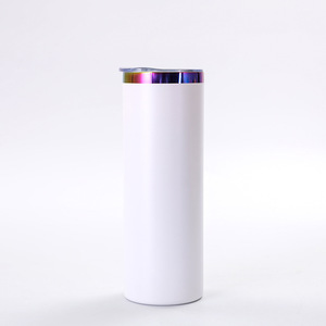 Matte Plated 304 Stainless Steel Insulated Tumbler Double Wall Vacuum Cup for <b>Hot</b> <b>Cold</b> Drinks with Electroplated Rim - Product Image 6