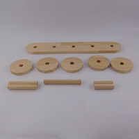 Support en bois pour petites plantes succulentes