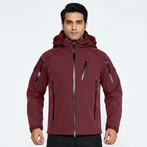 Veste Softshell Homme XL Personnalisée OEM 2026 – Imperméable, Col Montant, Coupe-Vent, Style Décontracté, Tissu Tricoté Hiver - Product Image 1