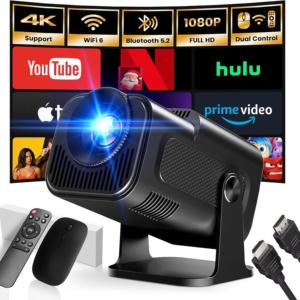 New hy320 Mini hy300 chuyên nghiệp Full HD tự động chiếu xách tay Home theate projecteur thông minh Android Wifi Máy chiếu Mini 4K - Product Image 3