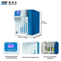 Générateur d'eau pure de laboratoire durable, conçu pour les analyses biochimiques et les travaux de spectroscopie sur le long terme