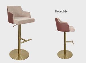 Chaise de bar pivotante moderne et réglable Leisurely Beauty en PU, idéale pour l'extérieur, les hôtels, les salons, les centres commerciaux et les écoles – Simple et élégante - Product Image 4