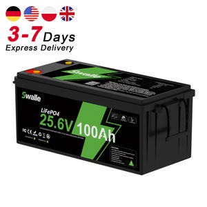 Batteria LiFePO4 a Ciclo Profondo 12V/24V/48V 100Ah con BMS Swalle, Disponibile in USA, UE, DE, <span class=keywords><strong>PL</strong></span>, Generatore Solare Portatile per Emergenze e Uso Esterno - Product Image 1